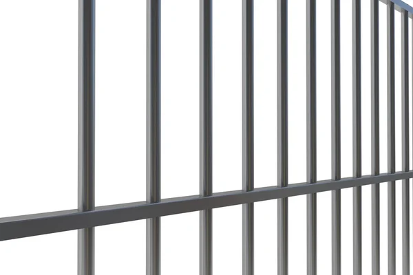 Barre carcerarie in metallo generate digitalmente — Foto Stock