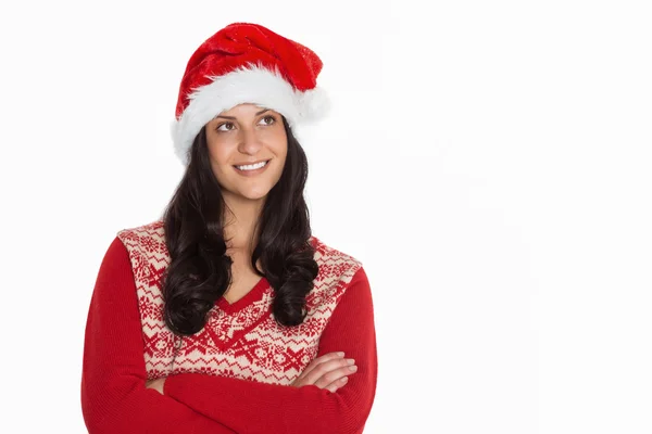 Mujer sonriendo a la cámara — Foto de Stock