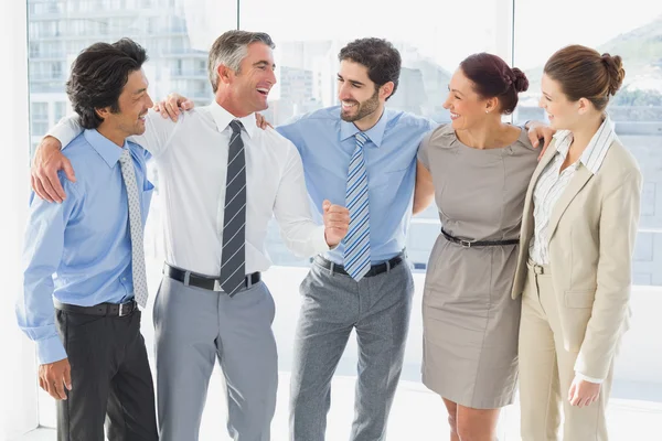 Employee's smiling and having fun — Stock Photo, Image