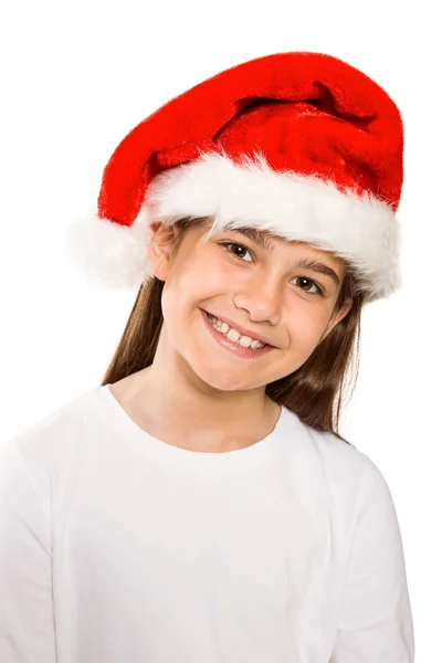 Festive little girl smiling at camera Stock Image