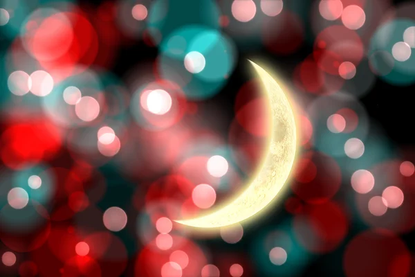 Composite image of crescent moon — Stock Photo, Image