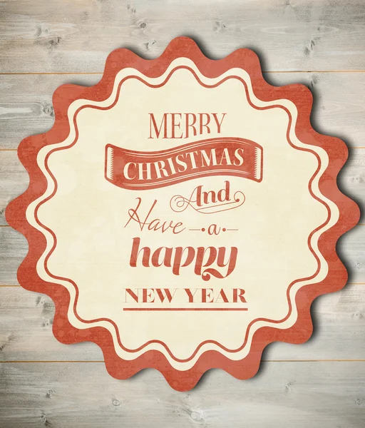 Composite image of banner and logo saying merry christmas — Stock Photo, Image