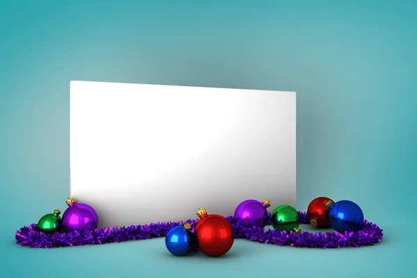 Decoración de Navidad y póster — Foto de Stock