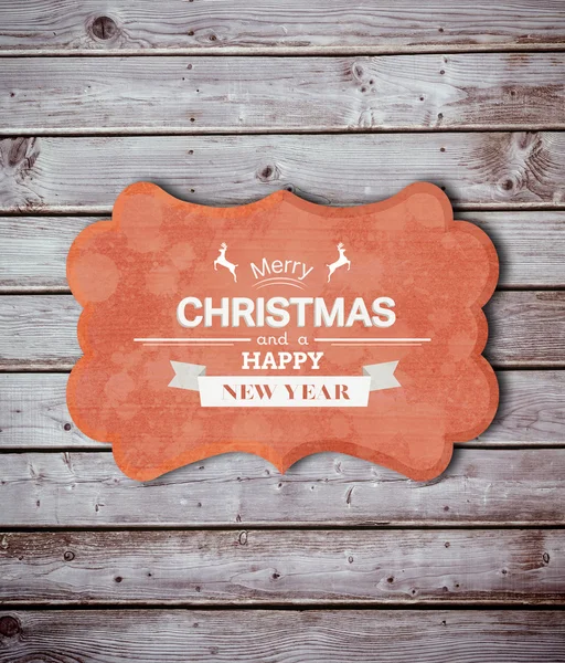 Samengestelde afbeelding van banner en logo zeggen merry christmas — Stockfoto