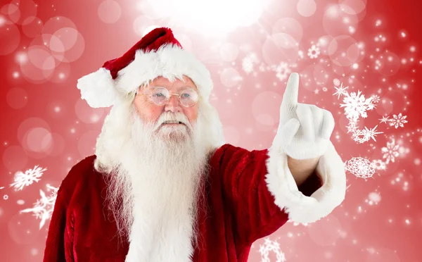 Image composite de Santa Claus pointant — Photo