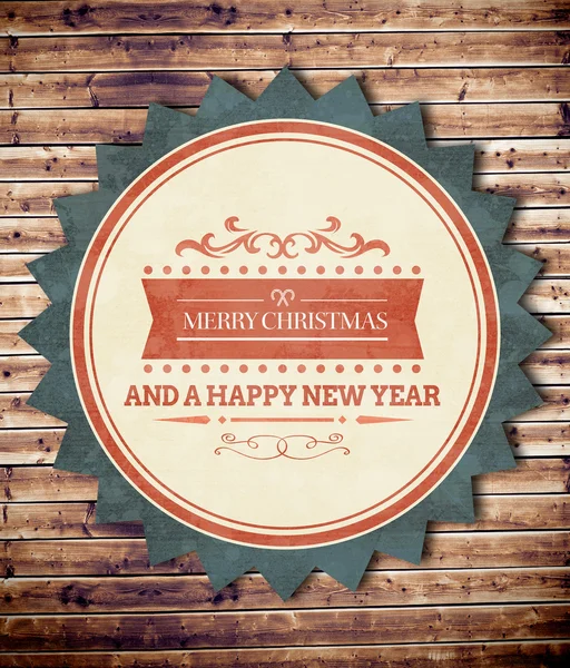 Composite image of banner and logo saying merry christmas — Stock Photo, Image