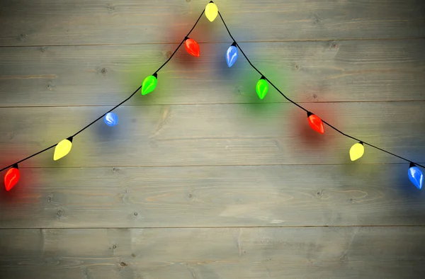 Composite image of arch shape of christmas lights — Stock Photo, Image