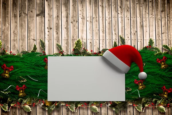 Samengestelde afbeelding van Spar branch Kerstmis decoratie garland — Stockfoto