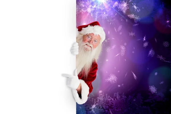 Santa claus showing — Stock Photo, Image