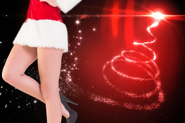 Festive womans legs in high heels — Stock Photo, Image