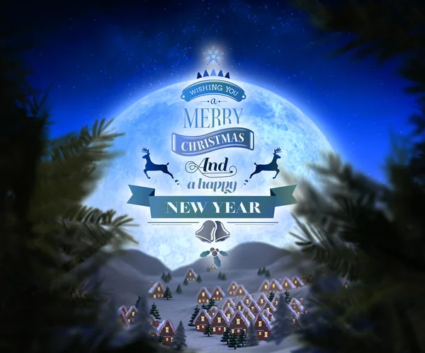 Composite image of christmas message — Stock Photo, Image