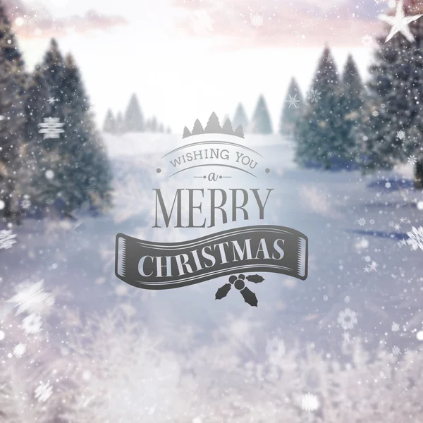 Imagen compuesta del mensaje de Navidad — Foto de Stock