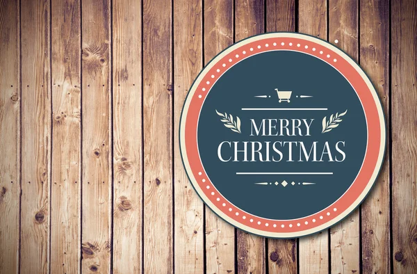 Immagine composita di banner e logo che dice Buon Natale — Foto Stock