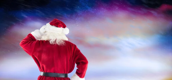 Imagem composta de santa claus — Fotografia de Stock