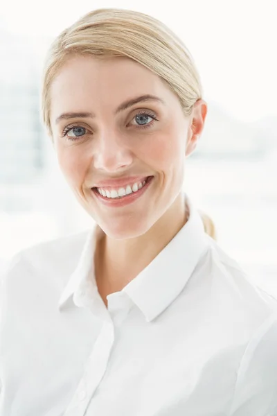 Primer plano retrato de hermosa mujer de negocios —  Fotos de Stock