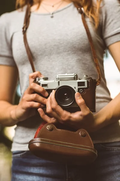 Gros plan d'une caméra rétro — Photo