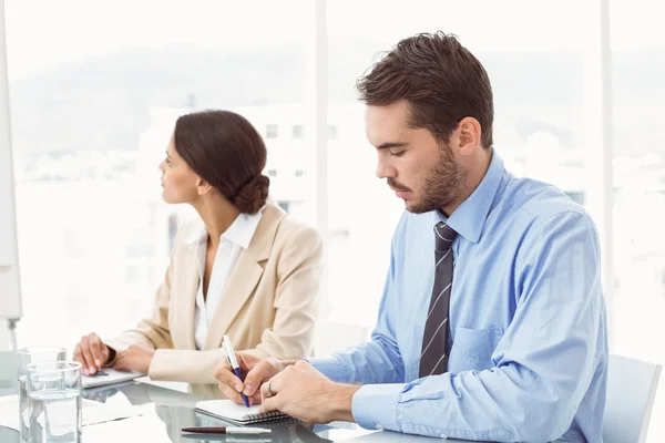 Business people in board room meeting — Stock Photo, Image