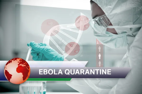 Flash d'information Ebola avec imagerie médicale — Photo