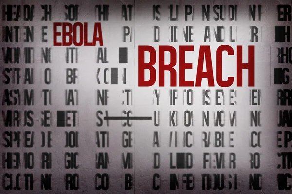 Digitally generated ebola word cluster — Stock Photo, Image