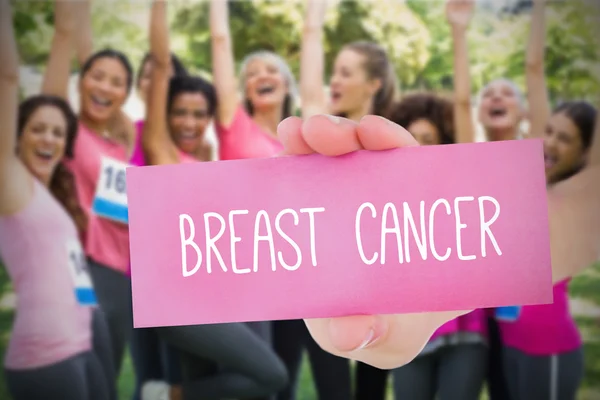 Composite image for breast cancer awareness — Stock Photo, Image