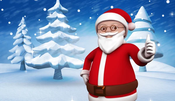 Sammansatt bild av söta tecknade jultomten — Stockfoto