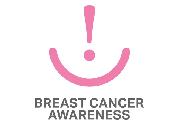 Breast cancer awareness message — Stock Photo, Image