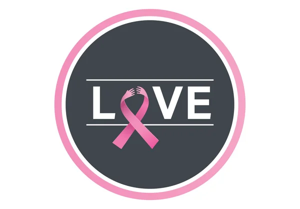 Breast cancer awareness message on poster — Stock Photo, Image