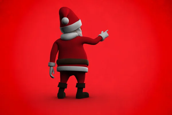 Santa Claus contra fondo rojo —  Fotos de Stock