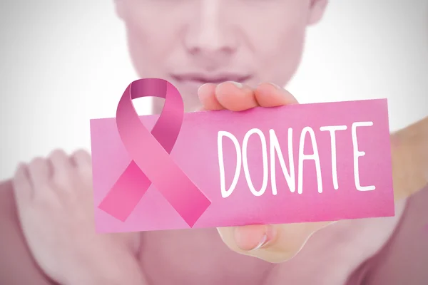 Złożony obraz dla świadomości raka piersi — Zdjęcie stockowe