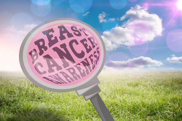 Złożony obraz wiadomości świadomości raka piersi — Zdjęcie stockowe