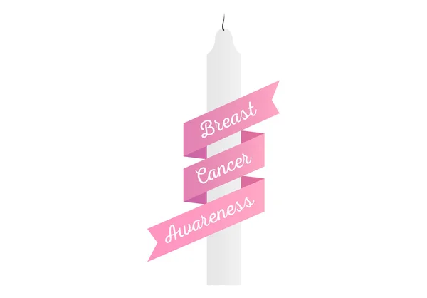 Breast cancer awareness message — Stock Photo, Image