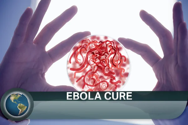 Notícias de ebola flash com imagens médicas — Fotografia de Stock