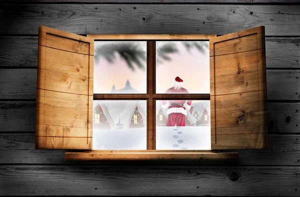 Santa levering presenteert — Stockfoto
