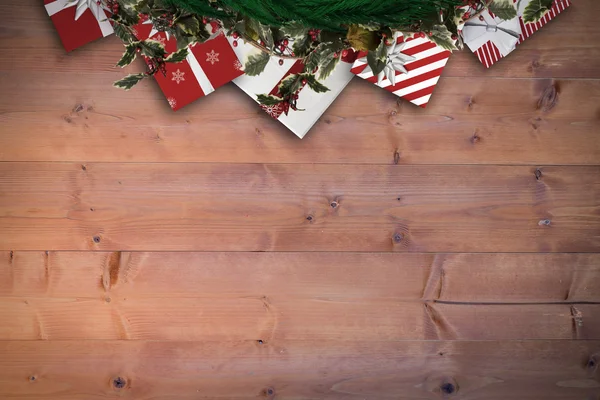 Slavnostní vánoční věnec — Stock fotografie