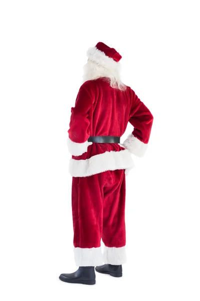 Santa tittar bort från kameran — Stockfoto