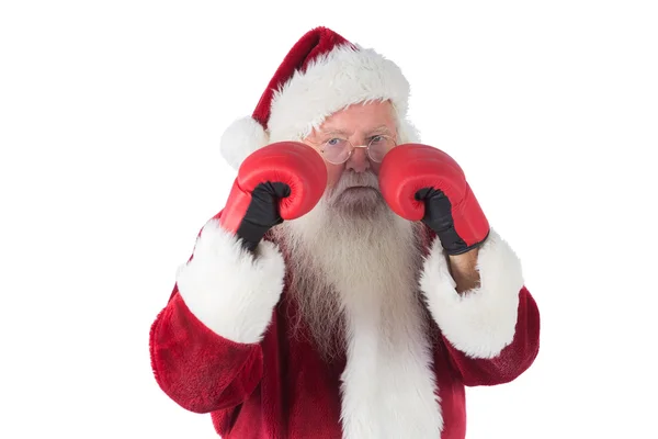 Santa Claus is ready to fight — Stock Photo, Image