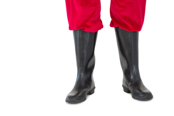 Lower half of santas legs — Stock Photo, Image