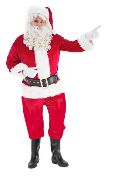 Retrato de Papai Noel fazendo gesto — Fotografia de Stock