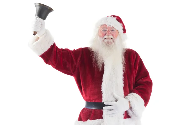 Santa Claus ringer sin bell — Stockfoto