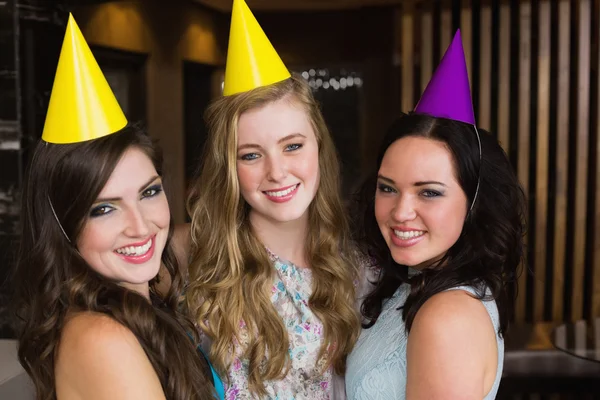 Attractive friends celebrating a birthday — Stock Photo, Image