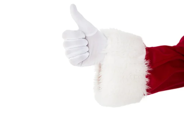 Positivo santa claus con pulgares hacia arriba — Foto de Stock