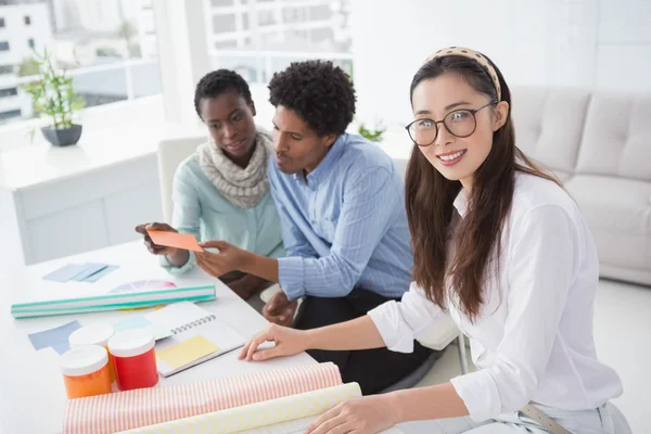 Interior designer smiling at camera — Stock Photo, Image