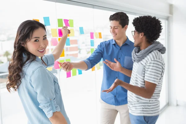 Young creative team brainstorming together — Stock Photo, Image