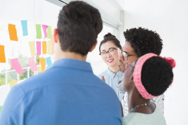 Young creative team brainstorming together — Stock Photo, Image