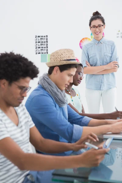 Young creative team having a meeting — Stock Photo, Image
