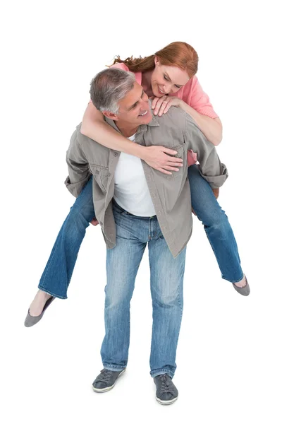 Pareja casual divirtiéndose juntos —  Fotos de Stock