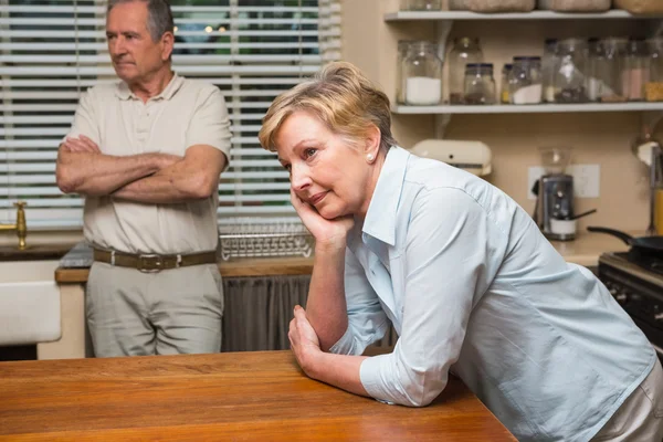 Senior couple having an argument — Stock Photo, Image