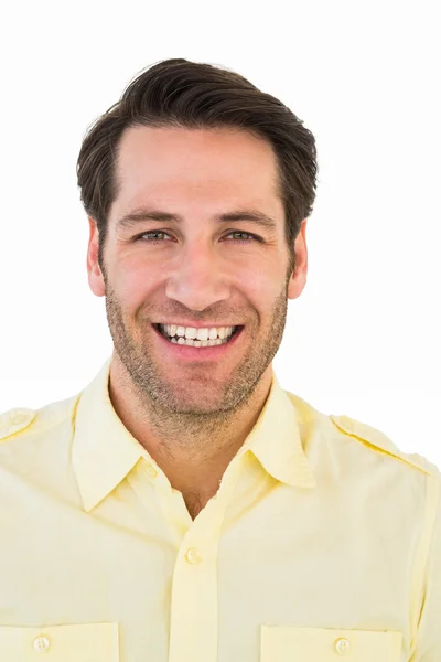 Smiling handsome man looking at camera — Stock Photo, Image