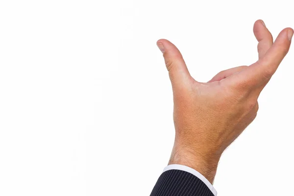 Hand of a businessman holding — Stock Photo, Image