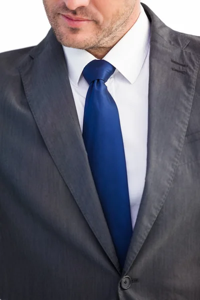Mid section of handsome businessman frowning — Stock Photo, Image